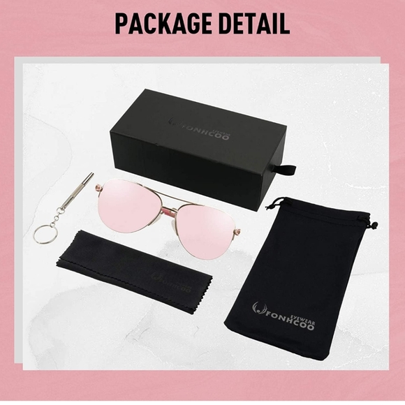 Mirrored Sunglasses metal frame UV400 women glasse - Picture 6 of 7